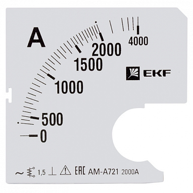 Шкала сменная для A721 2000/5А-1,5 EKF PROxima - фото1