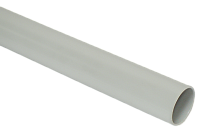 Труба гладкая жесткая ПВХ d 16 серая, 3 м