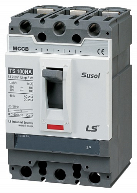 Выключатель автоматический в литом корпусе TS100NA DSU100 100A 3P3T - фото1