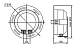 Светильник ЛВО1503 хром/круг рел мат край Е27 2х26 IP20 - фото2