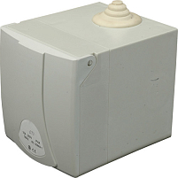 Розетка в коробке наружной установки EZBN-3243 IP44 (32A, 400V, 3P+PE)