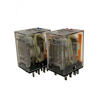 KMY400024LTD; Реле промежуточное; 4C, 5A, LED, Тест кнопка, Диод, 24B DC