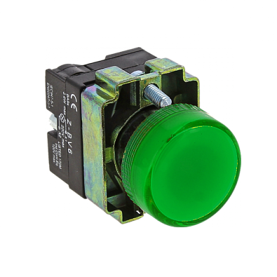 Лампа сигнальная BV63 зеленая EKF 24В EKF PROxima - фото2