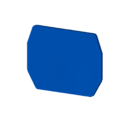 Концевой сегмент на клеммники CPB 6B, (синий); NPP / CPB 6B - фото1