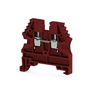 Клеммник на DIN-рейку 2,5мм.кв. (красный); AVK2,5(RP)