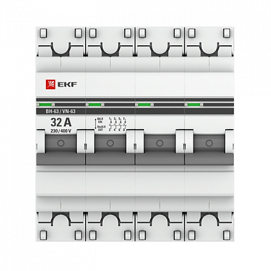 Выключатель нагрузки 4P 32А ВН-63 EKF PROxima - фото3