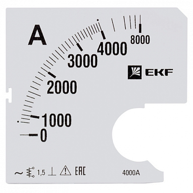 Шкала сменная для A961 4000/5А-1,5 EKF PROxima - фото1