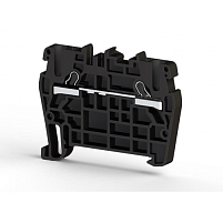 Клеммник пружинный быстрозажимной (Push in), 2,5 мм.кв. (черный); PYK2,5