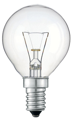 Лампа накаливания G45 шар прозрачная 60Вт E14 - фото1
