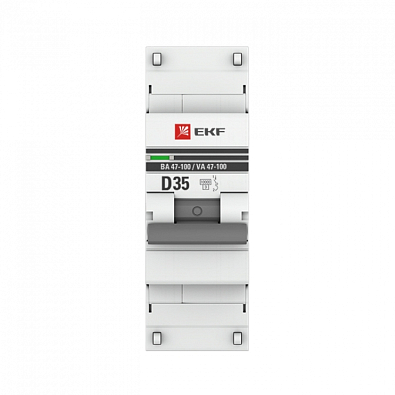 ВА 47-100 1P 35А (D) 10kA EKF PROxima автоматический выключатель, арт. mcb47100-1-35D-pro - фото3