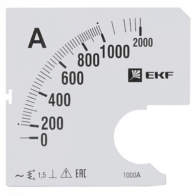 Шкала сменная для A961 1000/5А-1,5 EKF PROxima - фото1