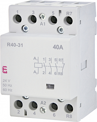 Контактор модульный R 40-31 24V AC 40A (AC1) - фото1