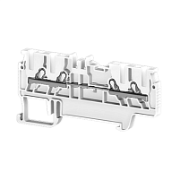 Клеммник пруж.быстрозажимной (Push in), 4-х выводной, 1,5мм.кв., (белый); PYK 1,5MС