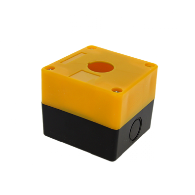 Корпус КП101 пластиковый 1 кнопка желтый EKF PROxima - фото2