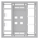 Устройство этажное распределительное встроенное типа УЭРВ 4 кв. EKF Basic 1300х1300х150 - фото4