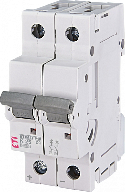 Автоматический выключатель постоянного тока ETIMAT P10 DC 2p K 25A (10 kA) - фото1