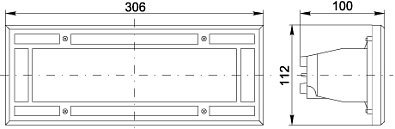 Светильник НВП3114 белый/прямоугольник без решетки  60Вт IP54 - фото2