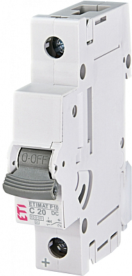 Модульный автоматический выключатель постоянного тока ETIMAT P10 DC 1p C 20A - фото1
