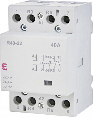 Контактор модульный R 40-22 230V AC 40A (AC1) - фото1