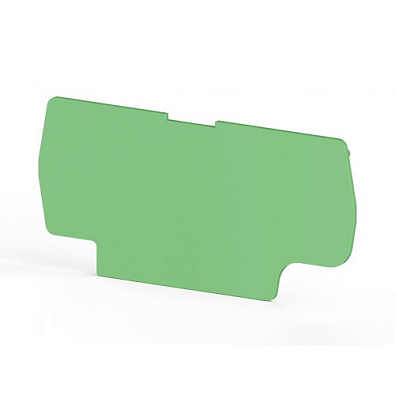 Концевой сегмент на клеммники YBK10, (зеленый); NPP / YBK 10 - фото1