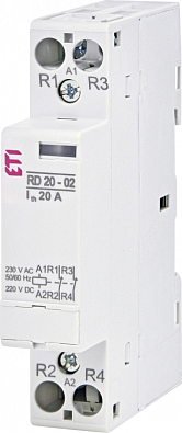 Контактор модульный RD 20-02 (230V AC/DC) (AC1) - фото1