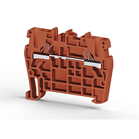 Клеммник пружинный быстрозажимной (Push in), 2,5 мм.кв. (красный); PYK2,5