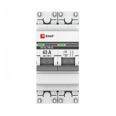 Выключатель нагрузки 2P 63А ВН-63 EKF PROxima - фото2