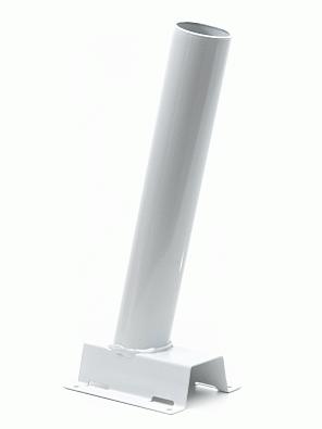 Кронштейн на столб для PSL D60*1.5-WH белый под бандажную ленту - фото2