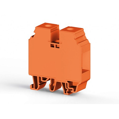 Клеммник на DIN-рейку 35мм.кв. (оранжевый); AVK35 RD   - фото1