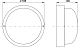 Светильник НПП2602А черный/круг без решетки пластик 60Вт IP54 - фото2