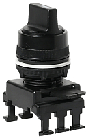 Переключатель поворотн. 2-х поз. HK65C3 с фикс. 0-1, 30° (черный)