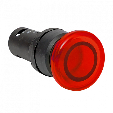 Кнопка SW2C-MD красная с подсветкой NC Грибок EKF PROxima - фото4