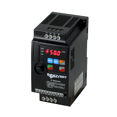 IVD751B43E - Преобразователь частоты INNOVERT VENT IVD751B43E (0,75 кВтx380 В), выходной ток 2,7 А - фото1