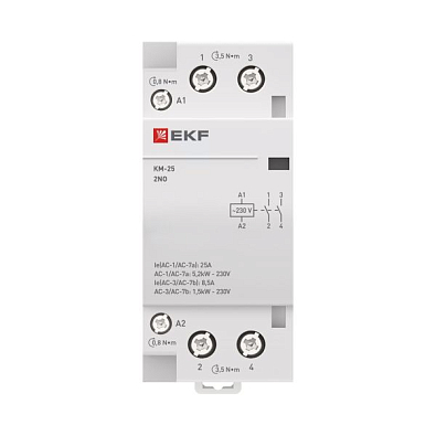 Контактор модульный КМ 25А 2NО (2 мод.) EKF PROxima - фото19