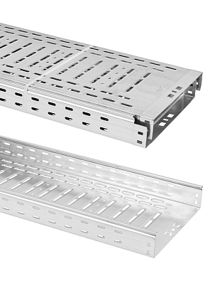 Лоток перфорированный 80х300х3000-1,0 мм TDM ELECTRIC - фото1