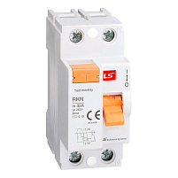 Устройство защитного отключения (УЗО) RKN 2P 63A 100mA