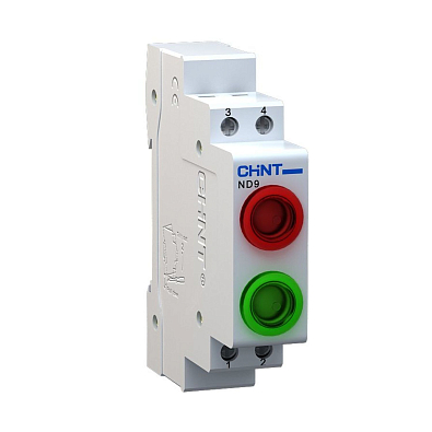 Индикатор ND9-2/gg зеленый+зеленый, AC/DC230В (LED) (R) - фото1