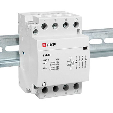 Контактор модульный КМ 40А 3NО+NC (3 мод.) EKF PROxima - фото4