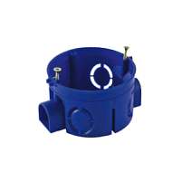 Коробка распаячная для скрытого монтажа в полых стенах 120х92х45мм (с пластиковыми зажимами)