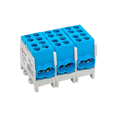 Клемма распределительная КСР с двойным винтом 2x25/2x16 синяя EKF PROxima - фото23