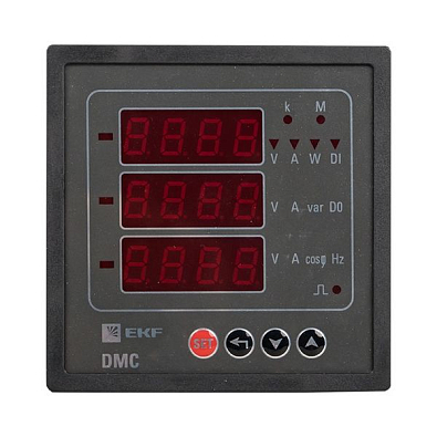 Цифровой измерительный прибор комбинированный DMC на панель 96x96 (квадратный вырез) EKF PROxima - фото7