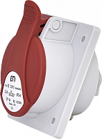 Розетка встраиваемая EE-3243 IP54 (32A, 400V, 3P+PE)