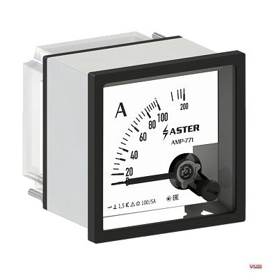 Амперметр AMP-771 200/5А (трансформаторный) класс точности 1,5 - фото1