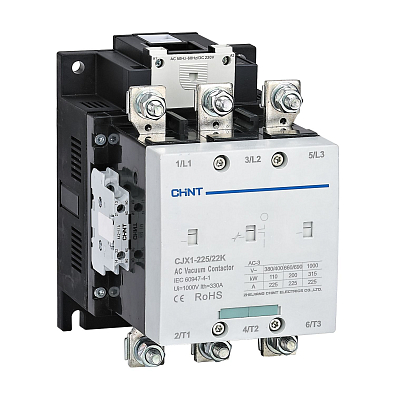 Контактор вакуумный CJX1-225/22K 225А(АС3) 2НО+2НЗ AC/DC 110В 50/60Гц - фото1