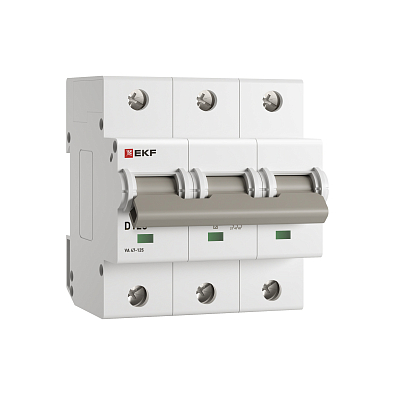 ВА 47-125 3P 125А (D) 15кА EKF PROxima автоматический выключатель, арт. mcb47125-3-125D - фото8