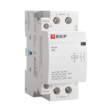 Контактор модульный КМ 20А 2NО (2 мод.) EKF PROxima - фото8