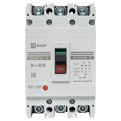 Выключатель автоматический ВА-99М 100/32А 3P 35кА EKF PROxima - фото22