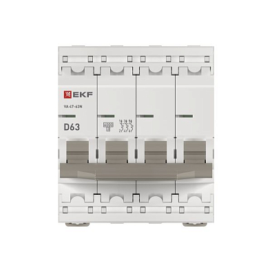 ВА 47-63N 4P 63А (D) 6кА EKF PROxima автоматический выключатель, арт. M636463D - фото7