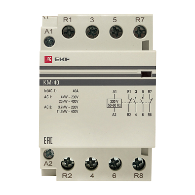 Контактор модульный КМ 40А 2NО+2NC (3 мод.) EKF PROxima - фото9