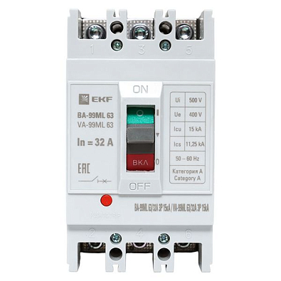 Автоматический выключатель ВА-99МL 63/ 32А 3P 15кА EKF Basic - фото13